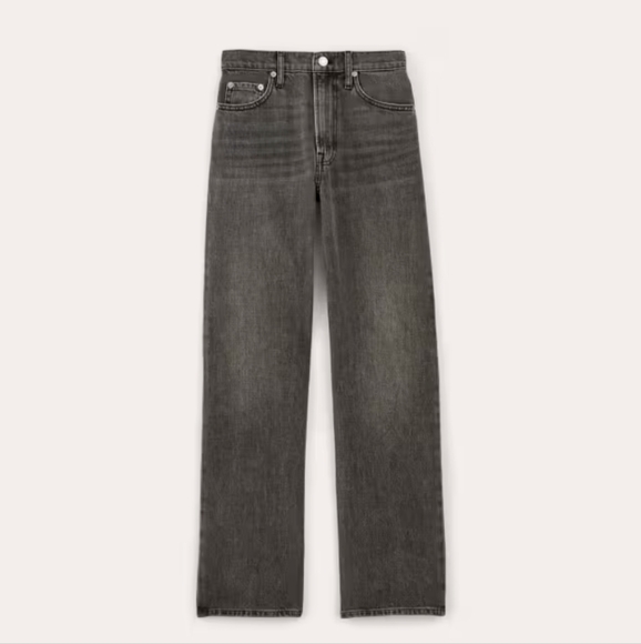 Everlane High Rise Straight Jean Black Wash - Picture 2 of 6